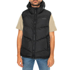 Hudson Script Angled Quilt Rip Black - Giacca Smanicata con Cappuccio Uomo Nera PFD0052-023 . PENFIELD 