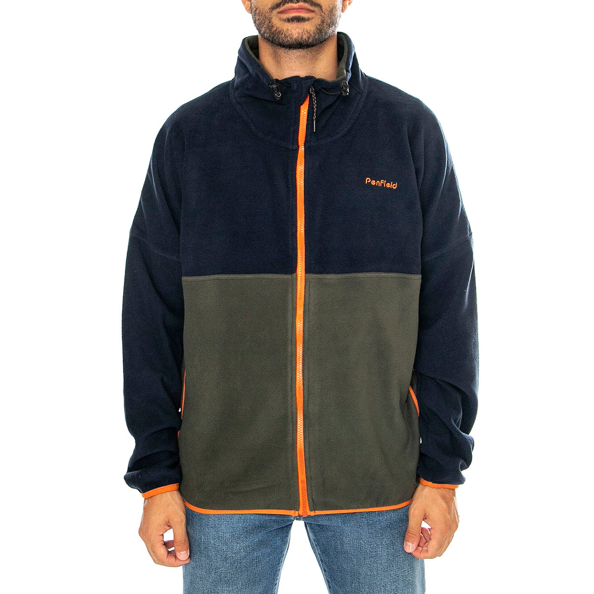 Penfield Polar Fleece Colour B Forest Night - Felpa Uomo Multicolore PFD0104-407 . PENFIELD 