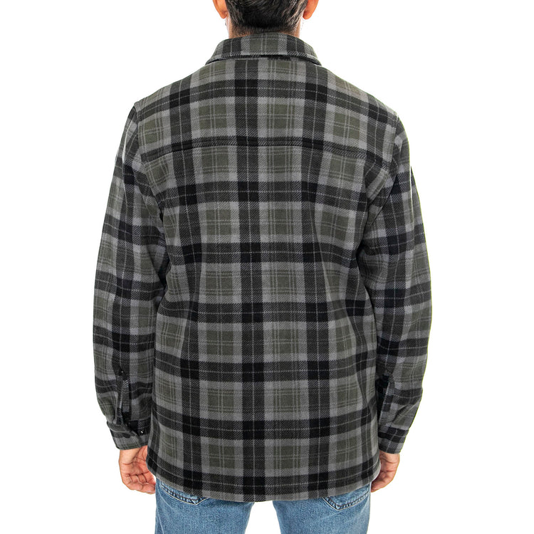 Checked Polar Fleece Jacket Forest Night - Giacca Uomo Multicolore PFD0243-407 . PENFIELD 