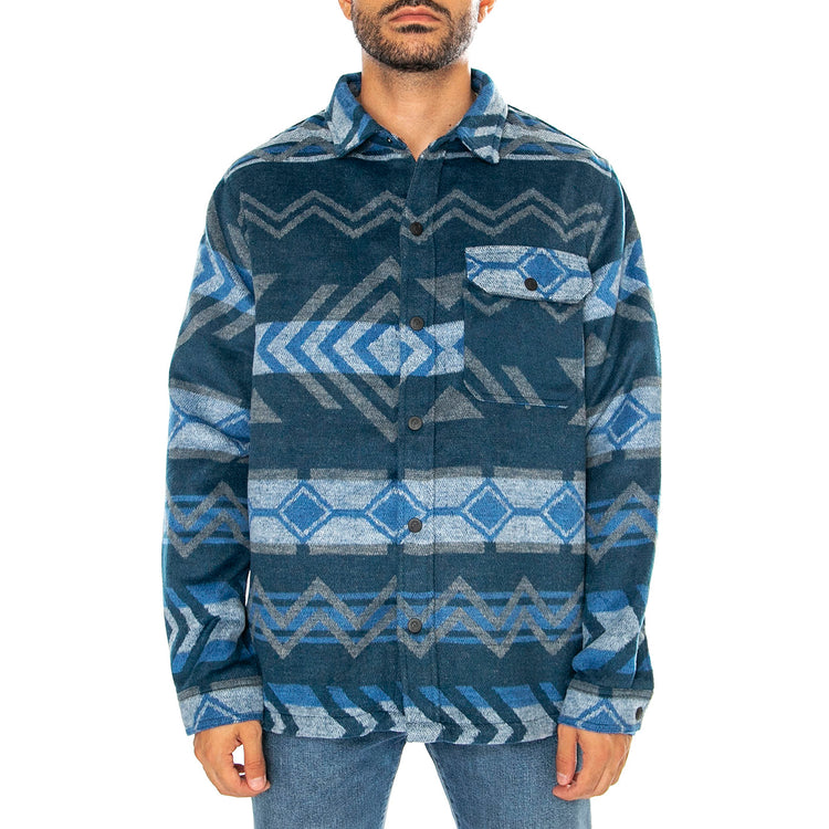 Geo Brushed Shirt Blue Wing Teal - Camicia Uomo Multicolore PFD0264-946 . PENFIELD 