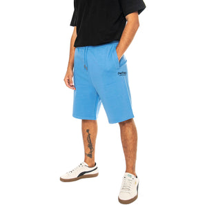 Hudson Script Sweat Short Riviera - Bermuda in Felpa Uomo Blu PFD0361-266 . PENFIELD 