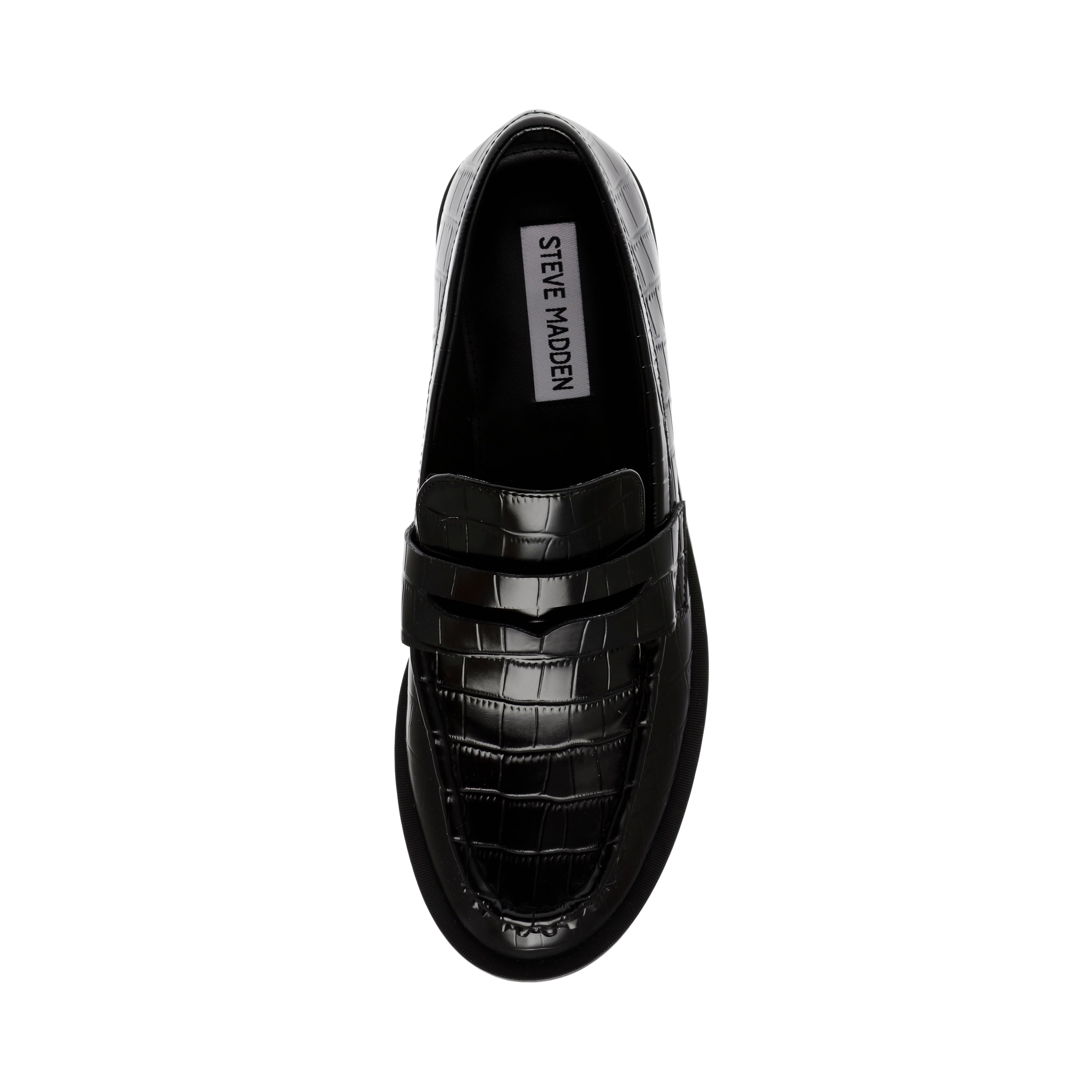 HARLEM BLK CROCO - Mocassini Donna Neri SMSHARLEM-66 . STEVE MADDEN 