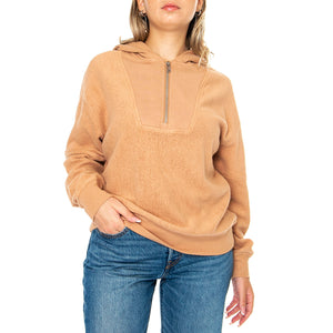 Stephny Mixed Hoodie Glaze - Felpa con Cappuccio Donna Marrone UGC1152781-GAZ . UGG 