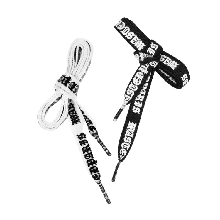 Fat Lace Kingdom Black / White - Lacci Multicolore E09WASKINBKW . WASTED PARIS 