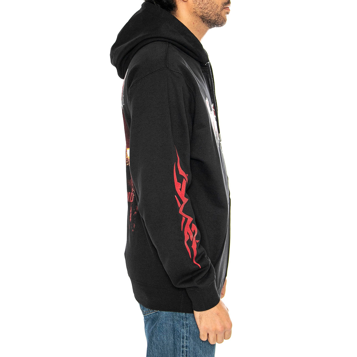 Hoodie Zip Blind Black - Felpa con Cappuccio Uomo Nera HOODIE ZIP BLIND - BLACK . WASTED PARIS 