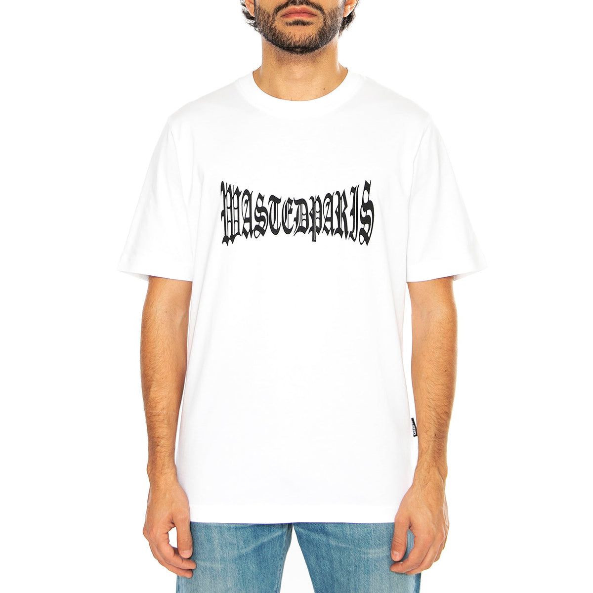 T-Shirt London White - Maglietta Girocollo Uomo Bianca T-SHIRT LONDON - - WHITE . WASTED PARIS 