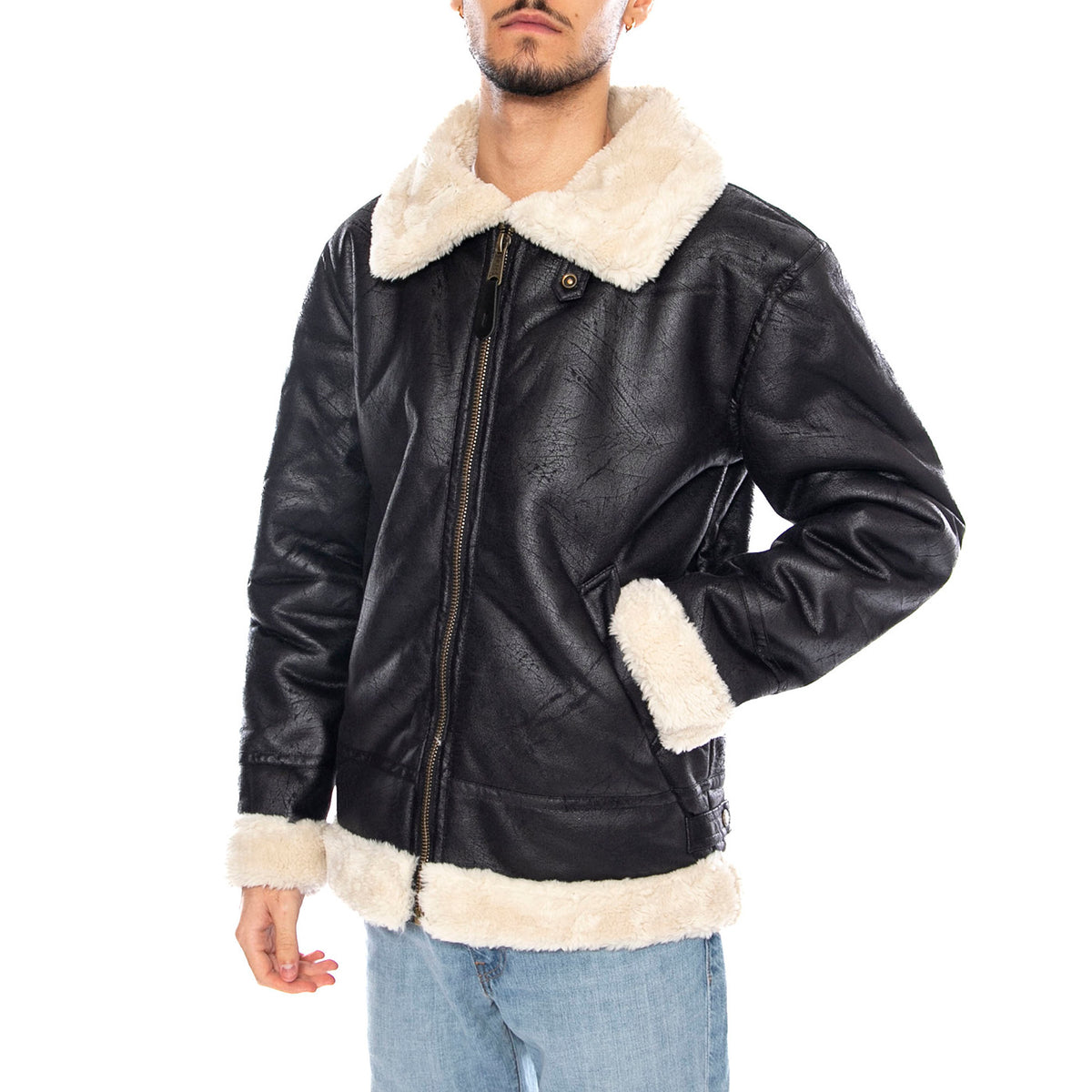 B3 FL -- Giacca Uomo Nero F143106 3 ALPHA INDUSTRIES 