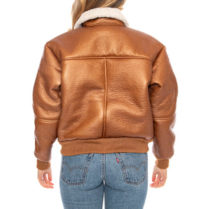 B-15 MOD -- Giacca Donna Cammello F258007 370 ALPHA INDUSTRIES 