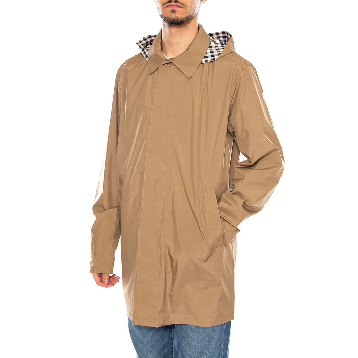 Packable Trench -- Trench Uomo Khaki AA_ICON_JK005_38 . AQUASCUTUM 