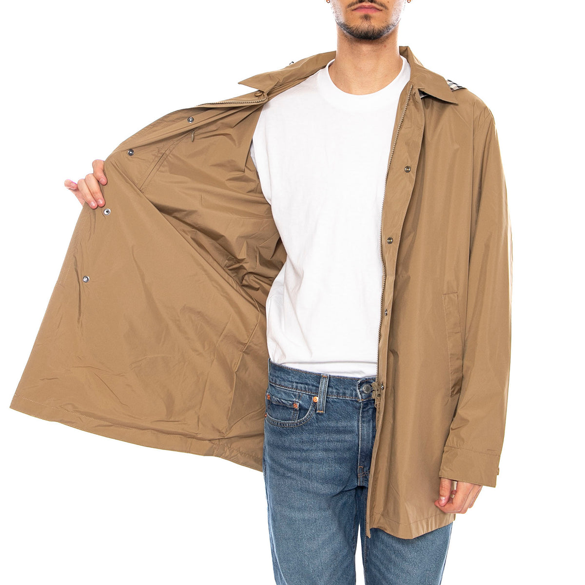 Packable Trench -- Trench Uomo Khaki AA_ICON_JK005_38 . AQUASCUTUM 