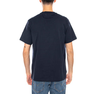 Small Logo T-Shirt -- Maglietta Girocollo Uomo Navy AA_ICON_TS006_11 . AQUASCUTUM 