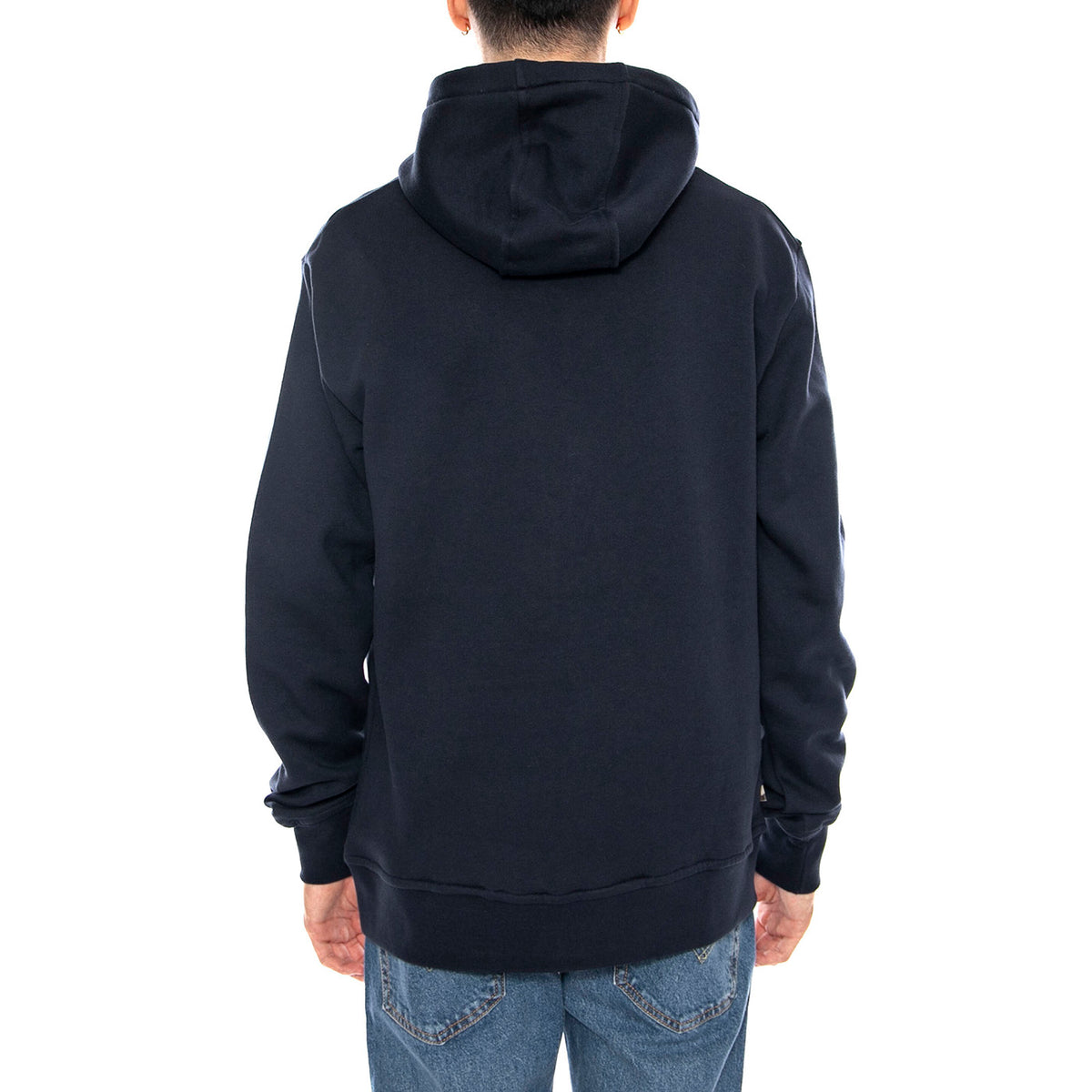 Small Logo Hoodie Fleece -- Felpa con Cappuccio Uomo Navy AW_ICON_SW002_11 . AQUASCUTUM 