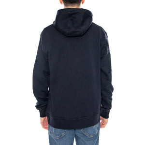 Small Logo Hoodie Fleece -- Felpa con Cappuccio Uomo Navy AW_ICON_SW002_11 . AQUASCUTUM 