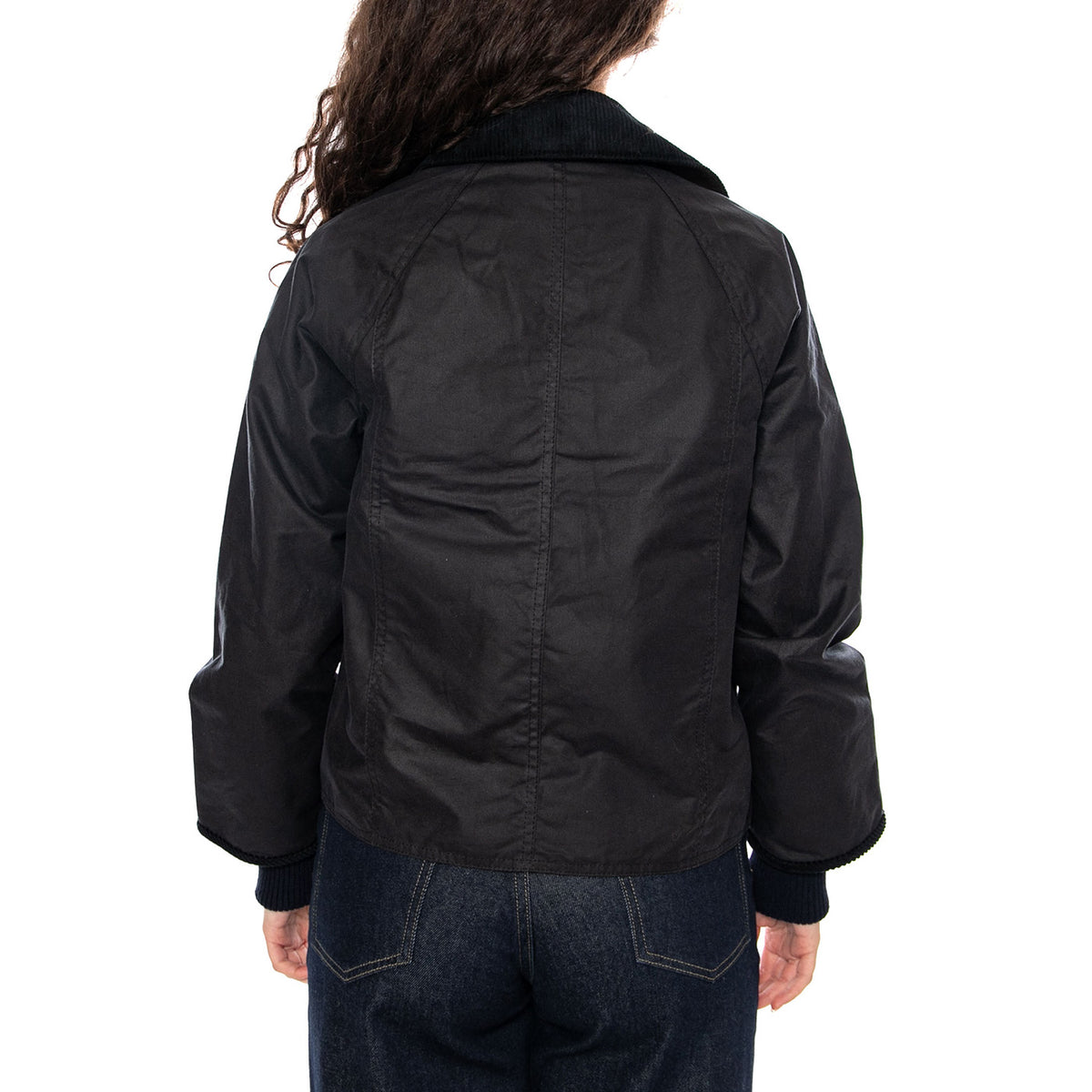 Cropped Beadnell Wax Jacket Navy / Classic - Giacca Donna Blu LWX1403 NY92 BARBOUR 