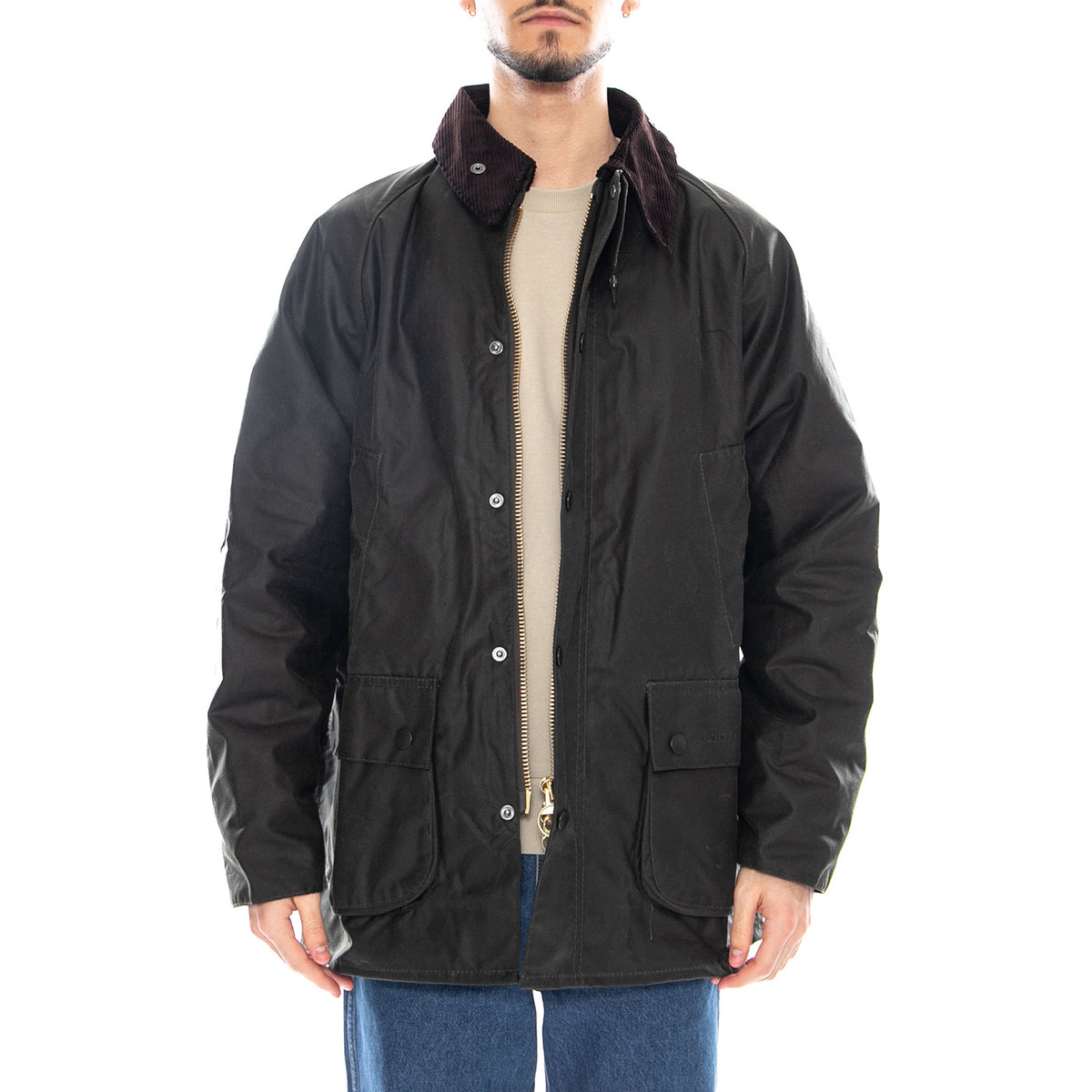 Bedale Wax Jacket OL99 - Giacca Uomo Verde MWX0018-OL99-FW25 . BARBOUR 
