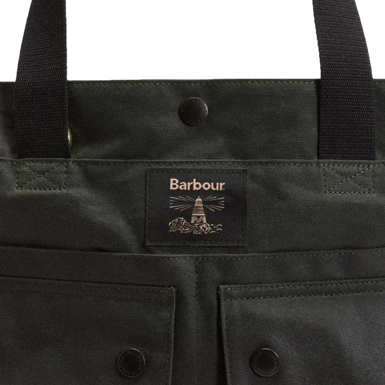 Field Wax Tote Bag Sage - Borsa Tote Verde UBA0750 SG91 BARBOUR 