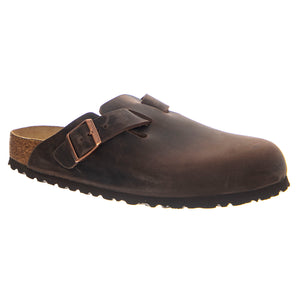Boston BS Habana Suede Leather Brown -- Sandali Uomo Marroni 0159713 . BIRKENSTOCK 