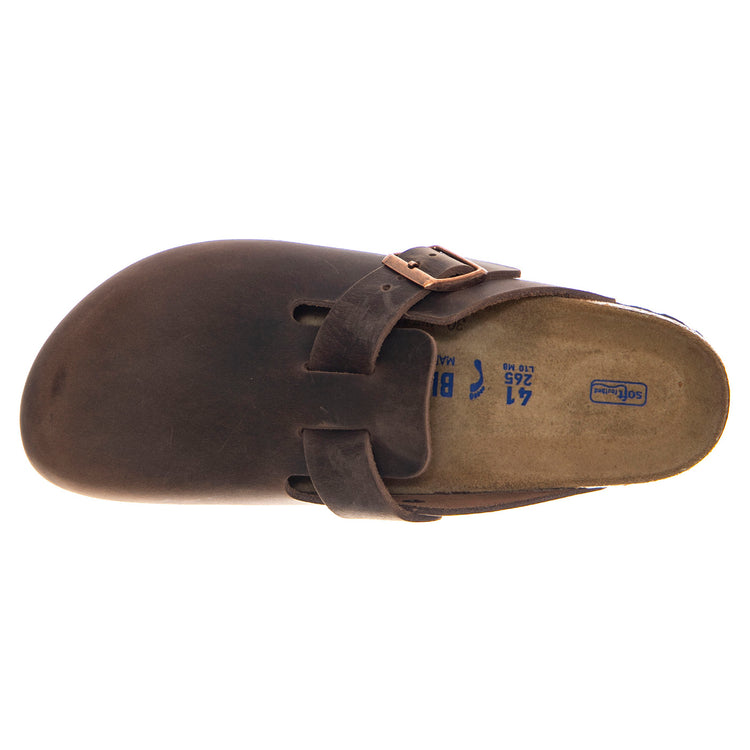 Boston BS Habana Suede Leather Brown -- Sandali Uomo Marroni 0159713 . BIRKENSTOCK 