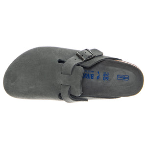 Boston SFB Basalt Gray, Suede Leather - Sandali Uomo Grigi 1030874 . BIRKENSTOCK 
