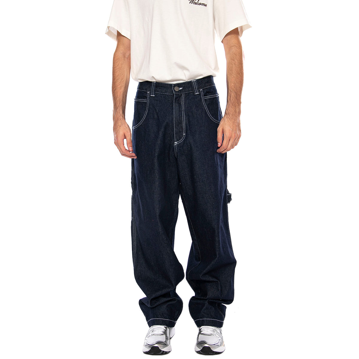 Baggy Ric. Rasta-T Denim Blue - Lav Ecowash - Pantaloni Denim Jeans Uomo Blu RASTA-L-DNMB-001 . BLUESKIN 