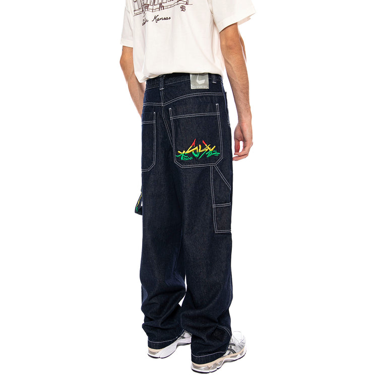 Baggy Ric. Rasta-T Denim Blue - Lav Ecowash - Pantaloni Denim Jeans Uomo Blu RASTA-L-DNMB-001 . BLUESKIN 
