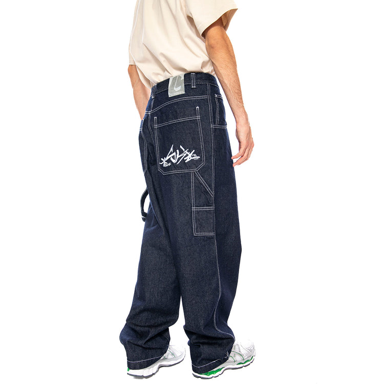 Baggy T. Denim Blue Lav Ecowash - Pantaloni Uomo Blu R.BIANCO-L-DNMB-001 . BLUESKIN 