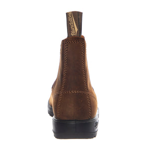 585 Chelsea Boot Waxed Nubuk Leather Teak - Stivali Unisex Marroni 252 2544 BLUNDSTONE 