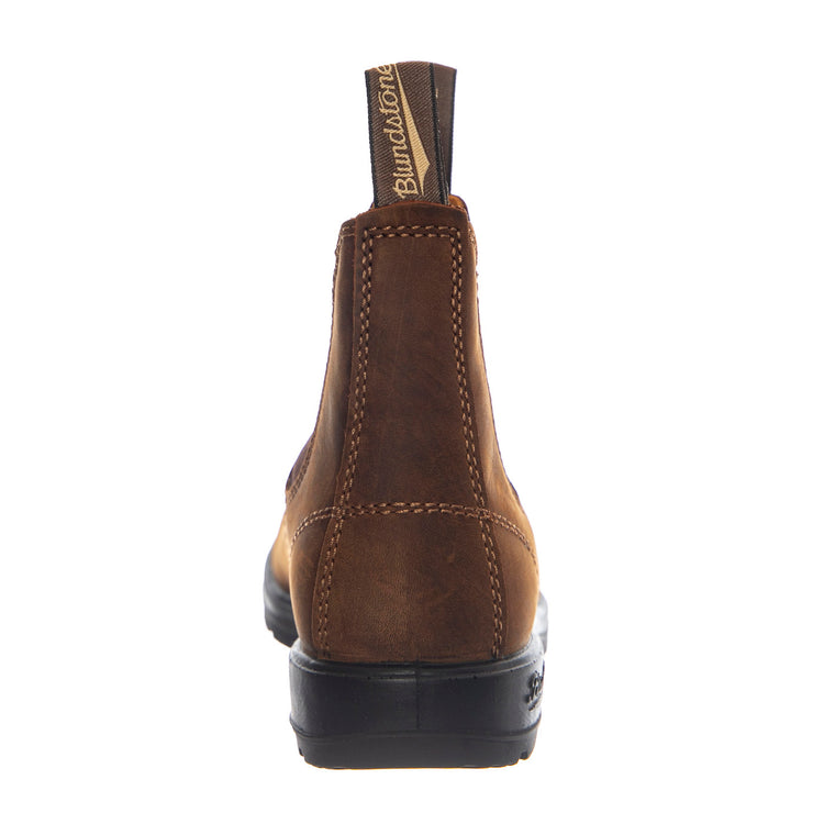 585 Chelsea Boot Waxed Nubuk Leather Teak - Stivali Unisex Marroni 252 2544 BLUNDSTONE 