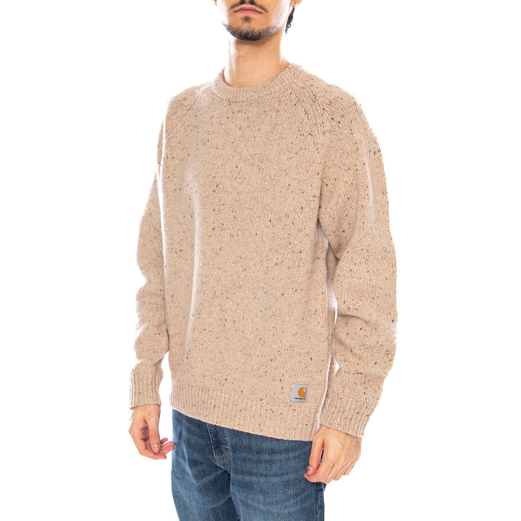 Anglistic Sweater Speckled Fleur de Sel - Maglione Girocollo Uomo Beige I010977.3AUXX . CARHARTT WIP 