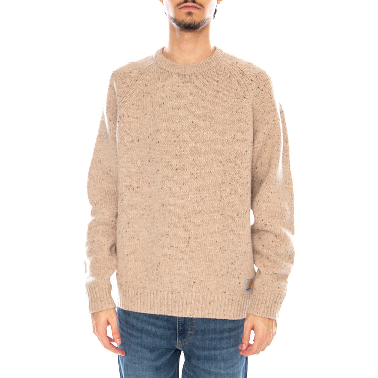 Anglistic Sweater Speckled Fleur de Sel - Maglione Girocollo Uomo Beige I010977.3AUXX . CARHARTT WIP 