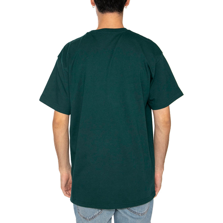 S/S Chase T-Shirt Dark Fir / Gold - Maglietta Girocollo Uomo Verde I026391.30YXX . CARHARTT WIP 