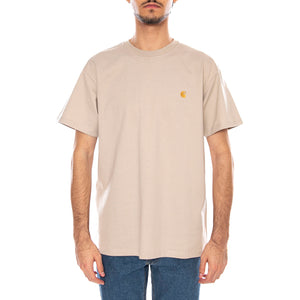 S/S Chase T-Shirt Fleur De Sel / Gold - Maglietta Girocollo Uomo Beige I026391.38AXX . CARHARTT WIP 