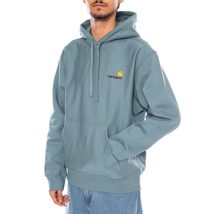 Hooded American Script Sweat Citadel - Felpa con Cappuccio Uomo Verde I028279.33EXX . CARHARTT WIP 