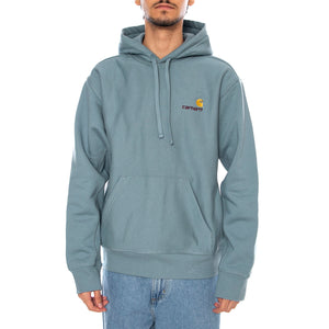 Hooded American Script Sweat Citadel - Felpa con Cappuccio Uomo Verde I028279.33EXX . CARHARTT WIP 