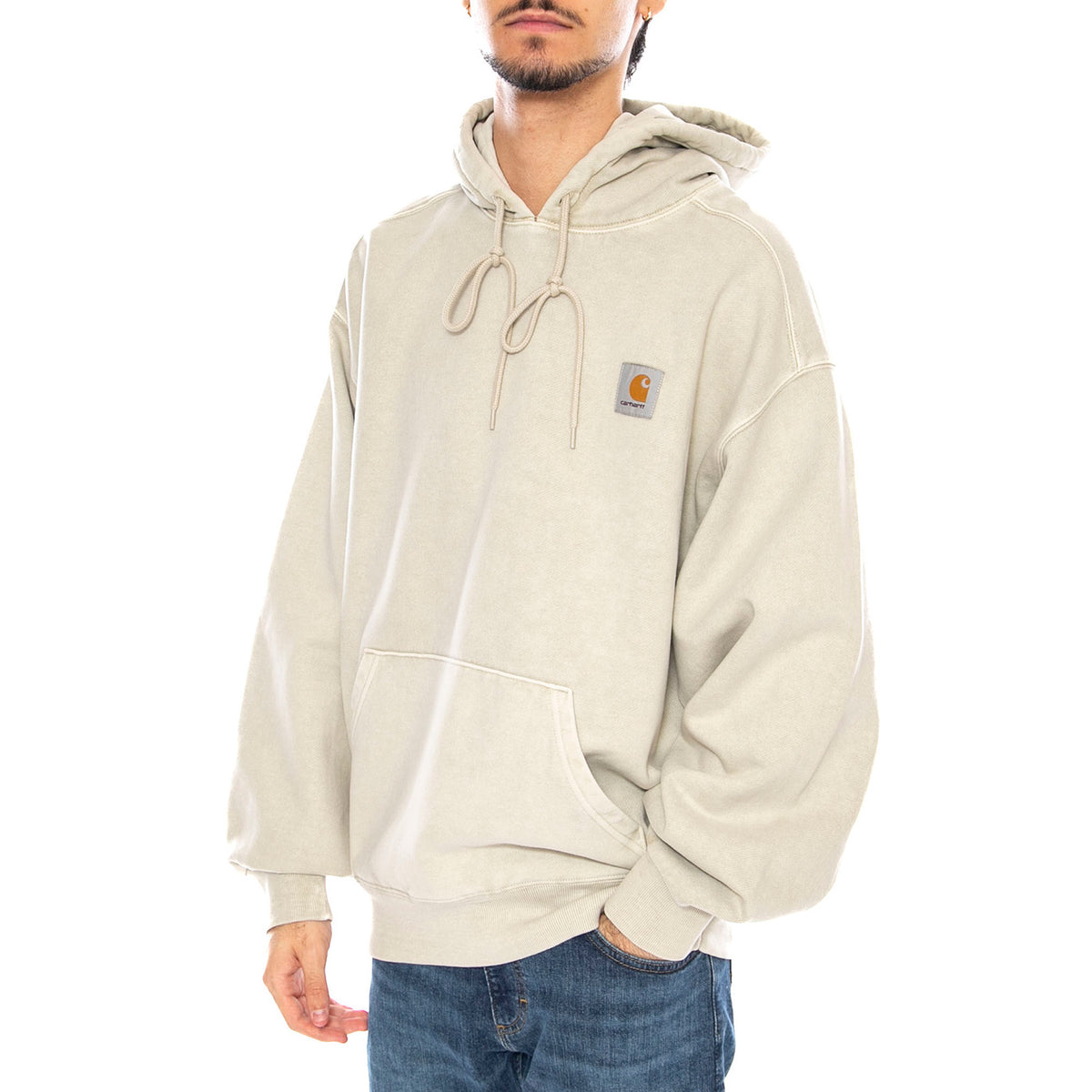 Hooded Vista Sweat Fleur De Sel - Felpa con Cappuccio Uomo Beige I029523.2LPGD . CARHARTT WIP 