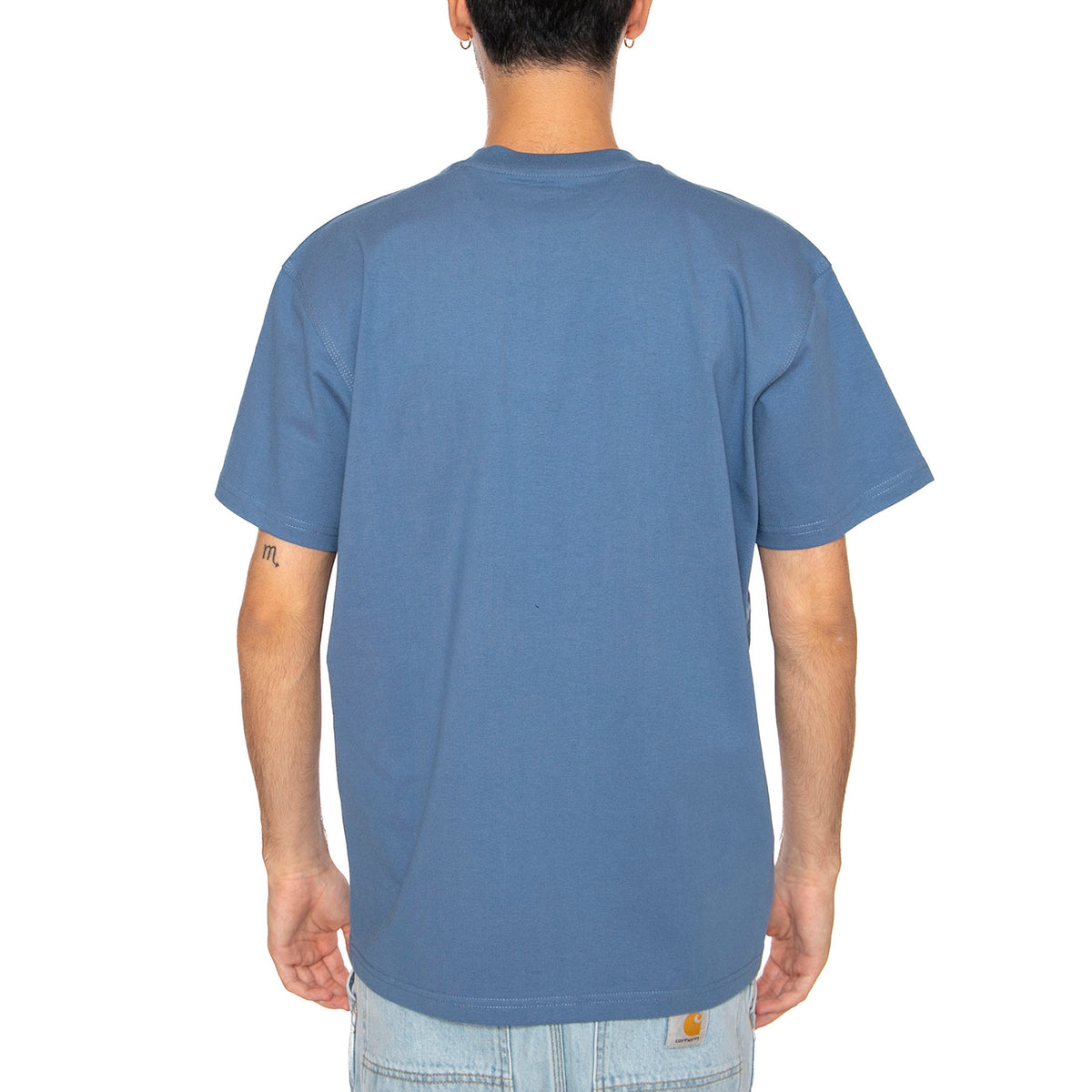 S/S American Script T-Shirt Sorrent - Maglietta Girocollo Uomo Blu I029956.1YIXX . CARHARTT WIP 