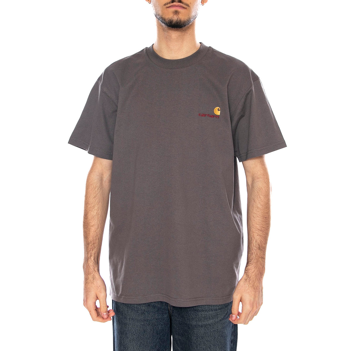 S/S American Script Maglietta -- Maglietta Uomo Porphyry I029956.33CXX . CARHARTT WIP 