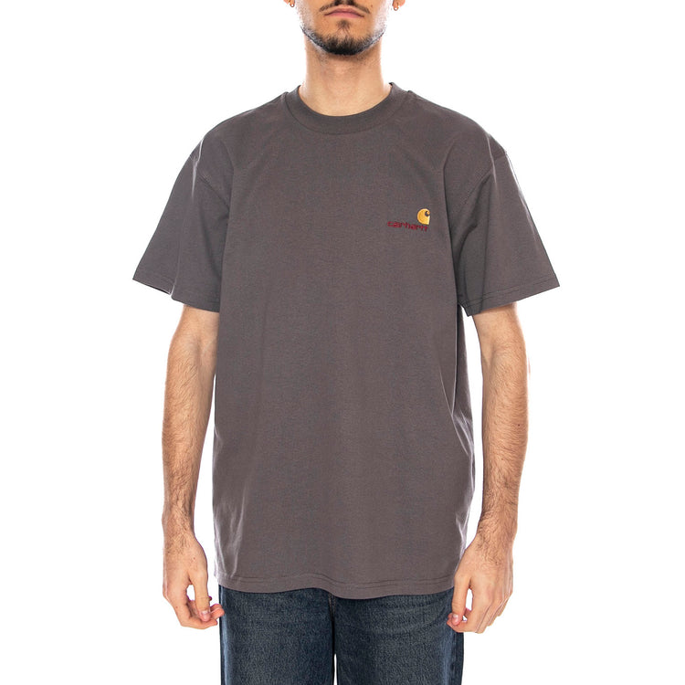 S/S American Script Maglietta -- Maglietta Uomo Porphyry I029956.33CXX . CARHARTT WIP 