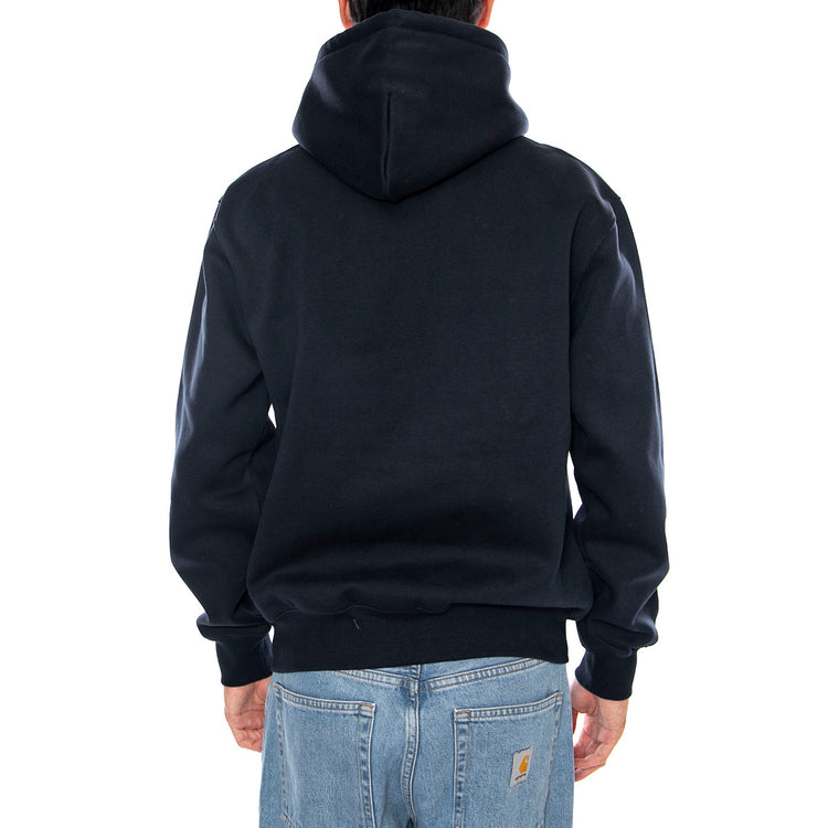 Hooded Carhartt Sweat Deep Night / Palisander - Felpa con Cappuccio Uomo Blu I030547.38CXX . CARHARTT WIP 