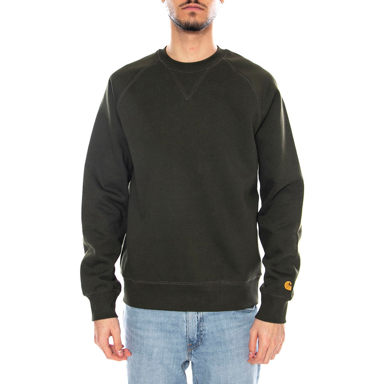 Chase Sweat -- Felpa Uomo Olive / Gold I033660.3CBXX . CARHARTT WIP 