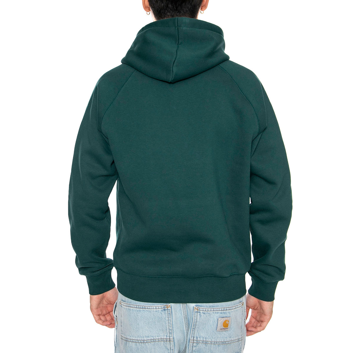Hooded Chase Sweat Dark Fir / Gold - Felpa Uomo Verde I033661.30YXX . CARHARTT WIP 