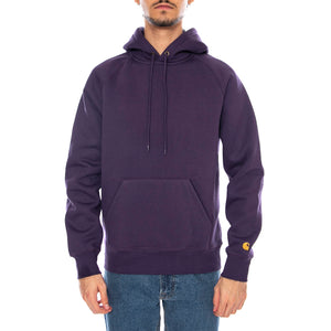 Hooded Chase Sweat Lokers / Gold - Felpa con Cappuccio Uomo Viola I033661.37YXX . CARHARTT WIP 