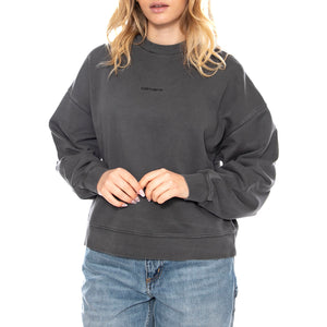 W Benton Sweatshirt - Grigia - Felpa Donna I034511_87_GD . CARHARTT WIP 