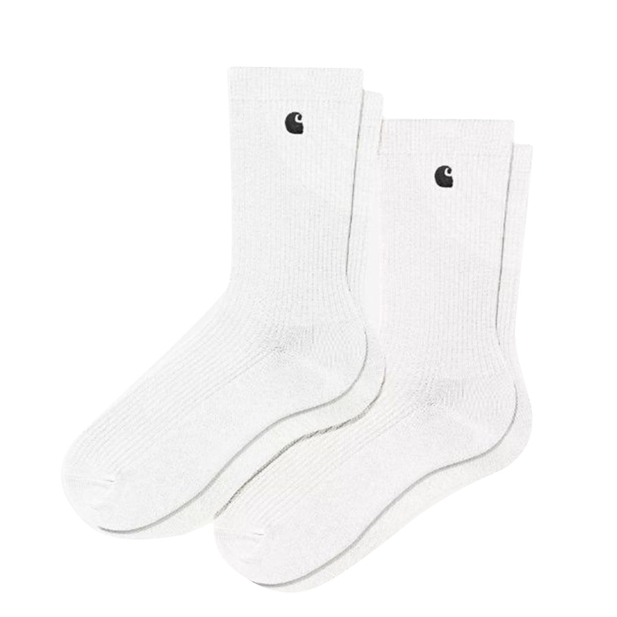 Madison Pack Socks White / Black + White / Black - Set da Due Paia di Calzini Bianchi con Logo C I034572.1A6XX . CARHARTT WIP 