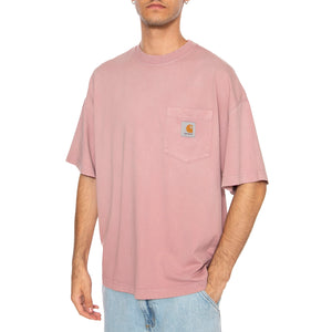 S/S Hudson Pocket T-Shirt Daphne - Maglietta Girocollo Uomo Rosa I035140.1XF5F . CARHARTT WIP 