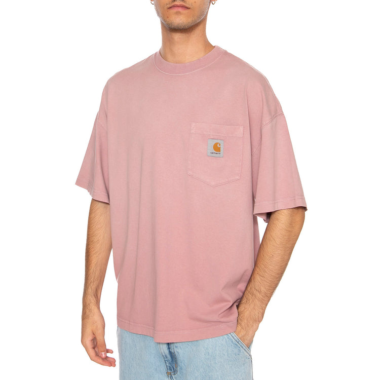 S/S Hudson Pocket T-Shirt Daphne - Maglietta Girocollo Uomo Rosa I035140.1XF5F . CARHARTT WIP 