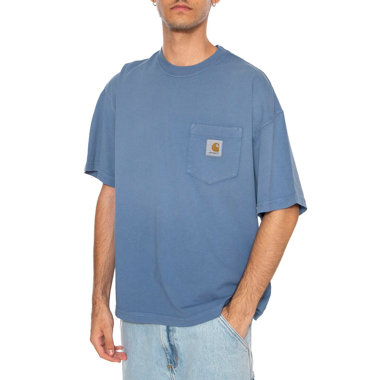 S/S Hudson Pocket T-Shirt Sorrent - Maglietta Girocollo Uomo Blu I035140.1YI5F . CARHARTT WIP 