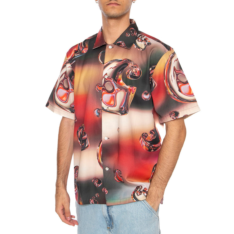 S/S Solar Chrome Shirt Solar Chrome - Camicia Maniche Corte Uomo Multicolore I035155.32LXX . CARHARTT WIP 