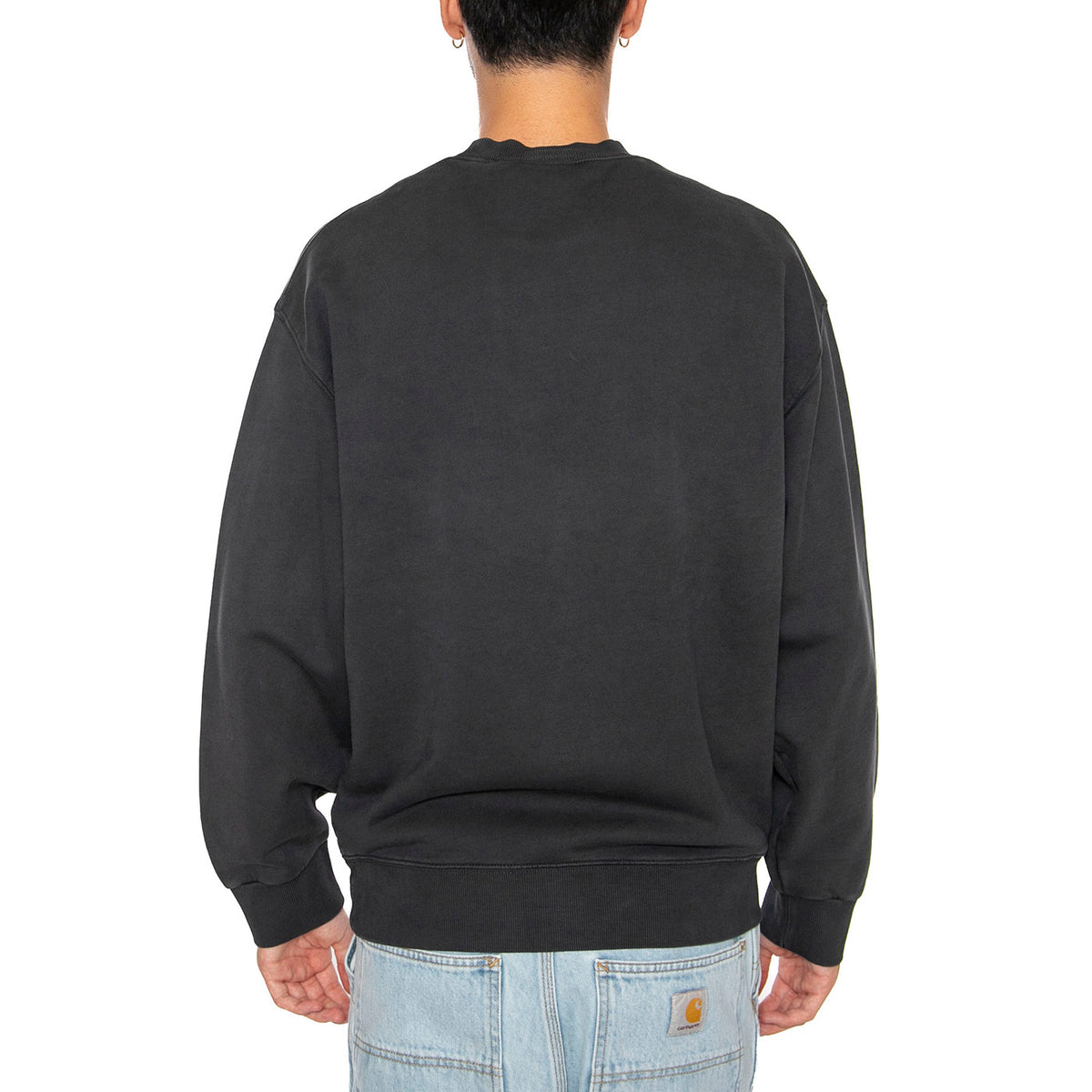 Hudson Sweat Black - Felpa Uomo Nera I035186.895F . CARHARTT WIP 