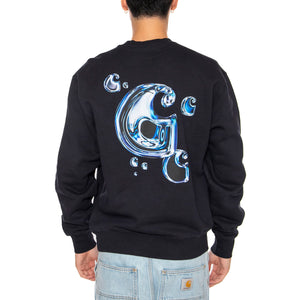 Solar Chrome Sweat Dark Navy - Felpa Girocollo Uomo Blu I035189.1CXX . CARHARTT WIP 